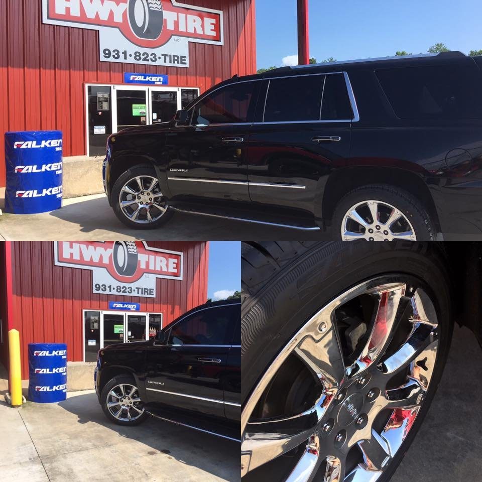 A GMC Denali at Hwy Tire